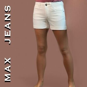 MAX JEANS White Denim Shorts Size 2